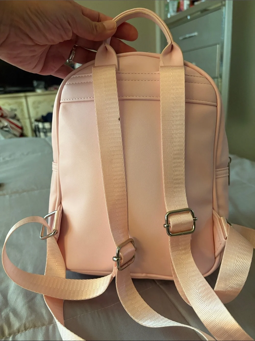 Hello Kitty Mini Backpack with Metallic Bow